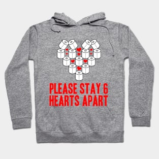 Valentines Day 6 Hearts Apart Hoodie